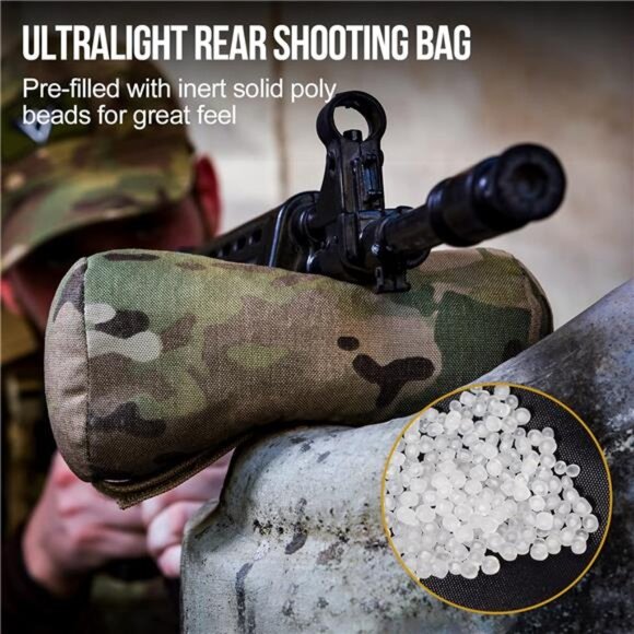 Shooting Rest Bag, Pre-Filled Shooting Bench Rest Bags Front & Rear - Picture 2 of 7